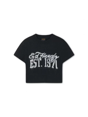 Foto van product Ed Hardy Shirt '1971' zwart / wit