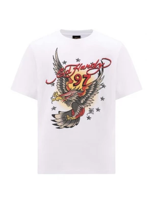 Foto van product Ed Hardy Shirt '97 Eagle' olijfgroen / rood / wit