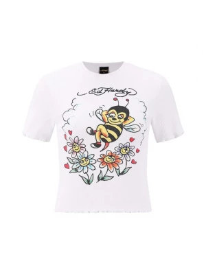 Foto van product Ed Hardy Shirt 'Biene' geel / oranje / zwart / wit