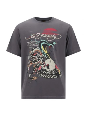 Foto van product Ed Hardy Shirt donkergrijs / gemengde kleuren