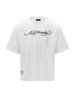 Foto van product Ed Hardy Shirt 'Drags' donkergrijs / zwart / wit
