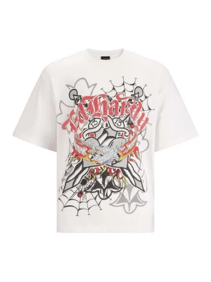 Foto van product Ed Hardy Shirt 'Gothic Blitzadler' wit