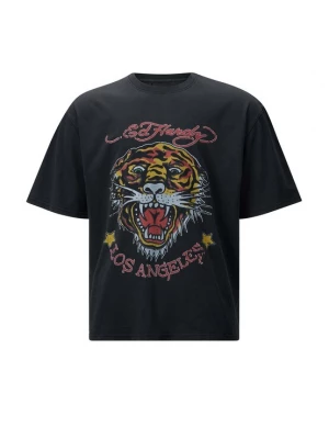 Foto van product Ed Hardy Shirt 'La-Tiger' geel / kersrood / zwart / wit