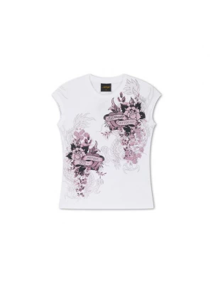 Foto van product Ed Hardy Shirt 'Tattoo City' lichtroze / zwart / wit