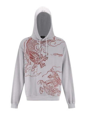 Foto van product Ed Hardy Sweatshirt 'Battle Dragon' grijs / rood