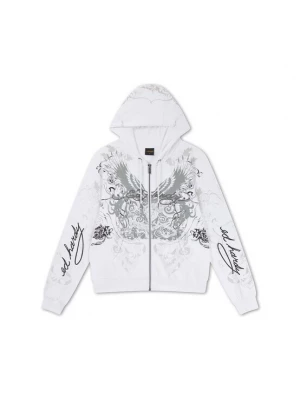 Foto van product Ed Hardy Sweatvest grijs / wit