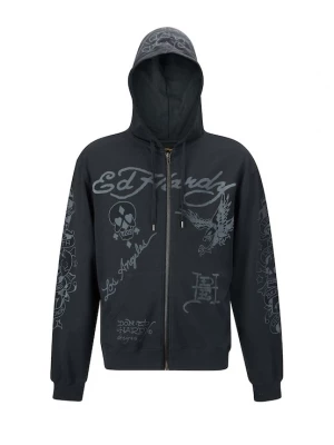 Foto van product Ed Hardy Sweatvest grijs / zwart