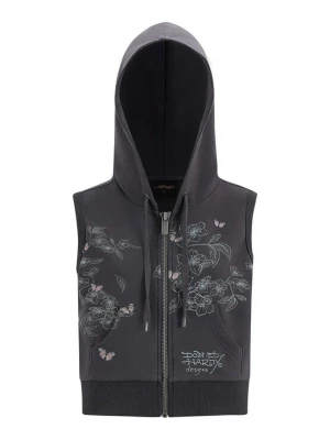 Foto van product Ed Hardy Sweatvest 'True To My Love' lichtgrijs / donkergrijs / mintgroen / oudroze