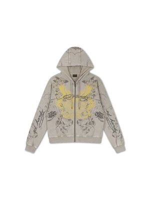 Foto van product Ed Hardy Sweatvest 'Venom' geel / greige / donkergrijs / zwart