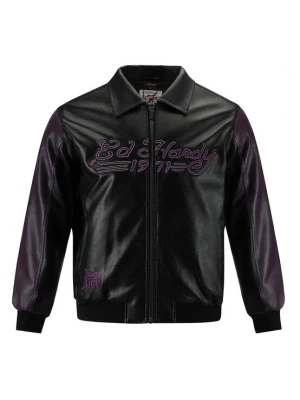 Foto van product Ed Hardy Tussenjas donkerlila / zwart
