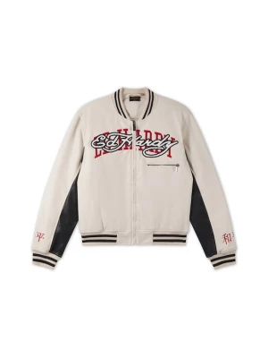 Foto van product Ed Hardy Winterjas '1971 Panther' ecru / rood / zwart