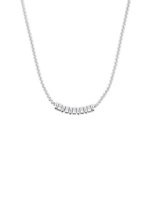 Foto van product Edelstalen ketting met beads s.Oliver zilver