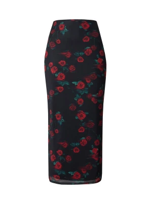 Foto van product EDITED Rok 'Sofia' groen / rood / zwart