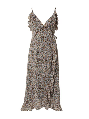 Foto van product EDITED Zomerjurk 'Benice' crème / lavendel / mandarijn / zwart