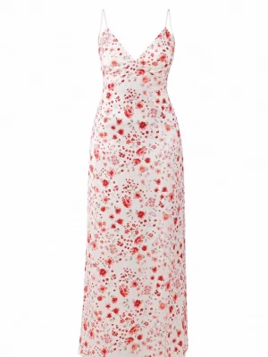 Foto van product Elara Avondjurk knalrood / zwart / wit