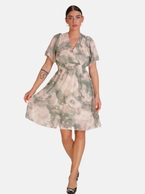 Foto van product Elara Jurk beige / goud / grijs