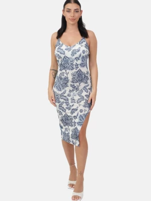 Foto van product Elara Jurk donkerblauw / wit