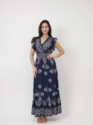 Foto van product Elara Jurk navy / wit