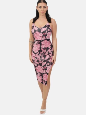 Foto van product Elara Jurk rosa / magenta / zwart