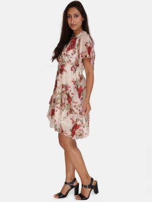 Foto van product Elara Zomerjurk beige / groen / rood