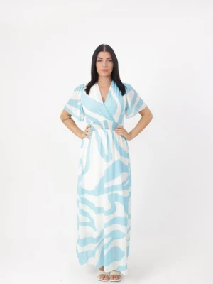 Foto van product Elara Zomerjurk lichtblauw / wit