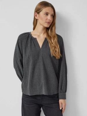 Foto van product Elastische gestructureerde blouse met wijde mouwen s.Oliver grijs