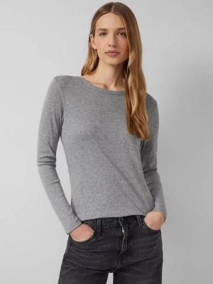 Foto van product Elastische longsleeve in een slim fit s.Oliver grijs