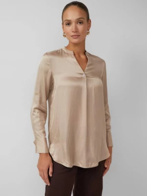 Foto van product Elegante satijnen blouse met manchetten s.Oliver bruin