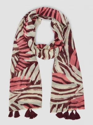 Foto van product Elegante sjaal met all-over-print en kwastjes s.Oliver