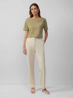 Foto van product Elegante wafelpiqué broek met rechte pijp s.Oliver beżowy