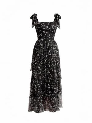 Foto van product Elena Athanasiadou Zomerjurk 'Dress Maya' zwart