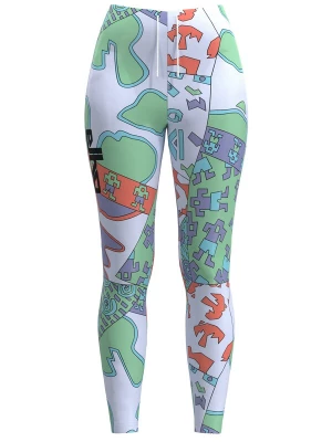 Foto van product elho Leggings 'Lazise 89' opaal / lichtgroen / kreeft / wit