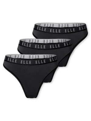 Foto van product ELLE String ' Thong - ELLE LOGO ' zwart
