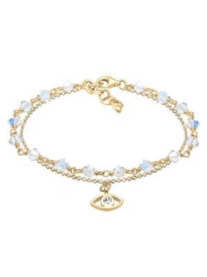 Foto van product ELLI Armband 'Evil Eye' lichtblauw / goud / transparant