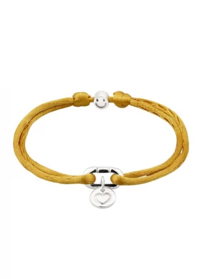 Foto van product ELLI Armband 'Satin Heart' geel