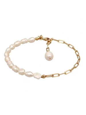 Foto van product ELLI PREMIUM Armband goud / parelwit