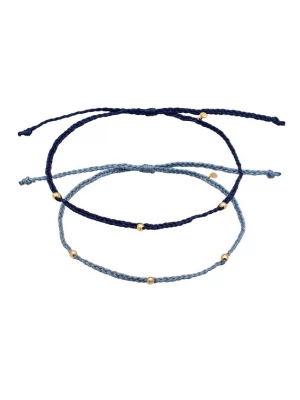 Foto van product ELLI Voetsieraden 'Boho' lichtblauw / donkerblauw / goud