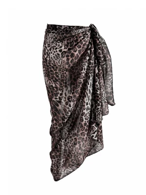 Foto van product Emilie collection Strandlaken 'Pareo panterprint' bruin