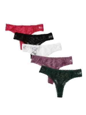 Foto van product Emilie collection String 'Multipack 5' gemengde kleuren
