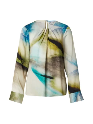 Foto van product Emily Van Den Bergh Blouse blauw / olijfgroen / petrol / zwart