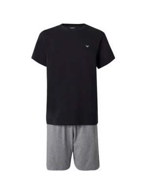 Foto van product Emporio Armani Pyjama kort grijs gemêleerd / zwart