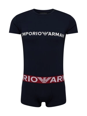 Foto van product Emporio Armani Pyjama kort navy / donkerrood / wit