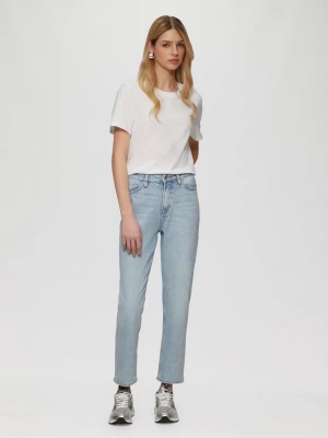 Foto van product Enkel jeans Tizie / Slim Fit / High Rise / Tapered Leg / Inch Maten QS blauw