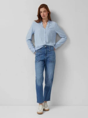 Foto van product Enkeljeans Mom / Regular Fit / High Rise / Tapered Leg s.Oliver blauw