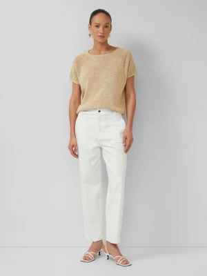 Foto van product Enkeljeans / Regular fit / Hoge taille / Halflange pijp s.Oliver crème