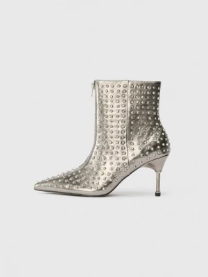 Foto van product Enkellaarsjes met hoge hak AllSaints grijs