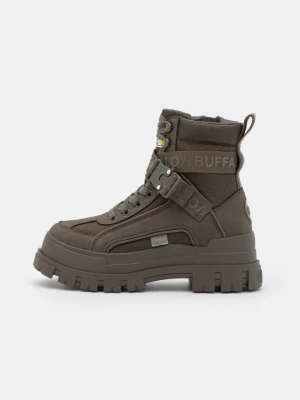Foto van product Enkellaarsjes met plateauzool Buffalo kaki