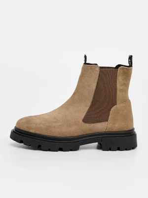 Foto van product Enkellaarsjes met plateauzool Steve Madden donkerbruin