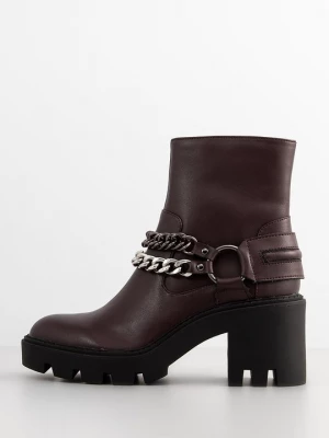 Foto van product Enkellaarsjes met plateauzool Steve Madden donkerbruin