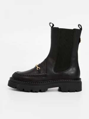 Foto van product Enkellaarsjes met plateauzool Steve Madden zwart